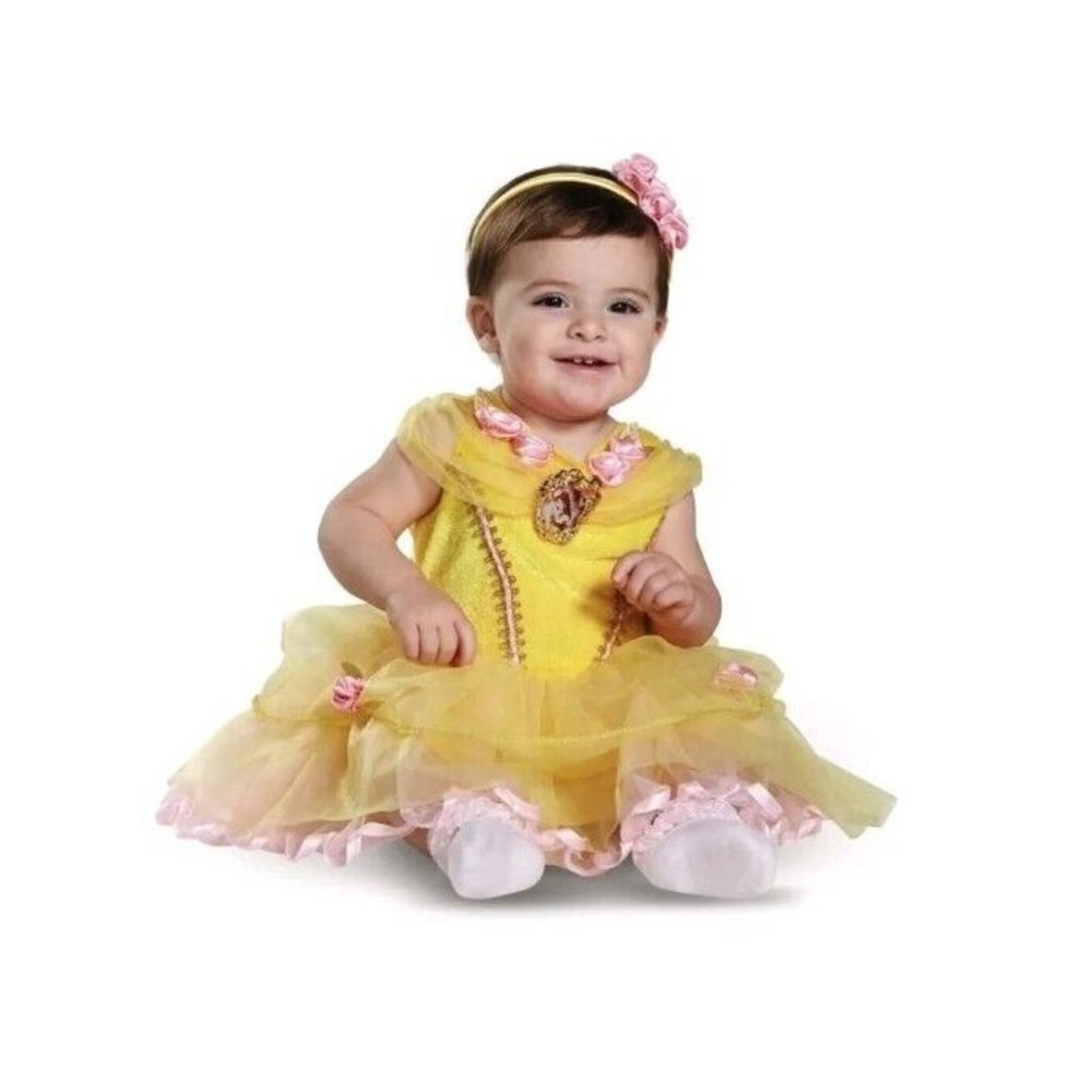 Disguise Disney Baby 6-12M Belle Princess Costume Halloween New